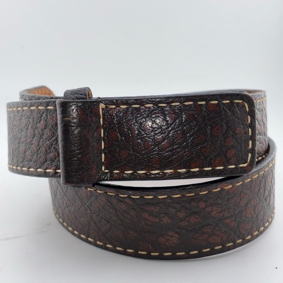 VINTAGE TONY LAMA Belt 36 Brown Cowhide leather Western Cowboy Rodeo​